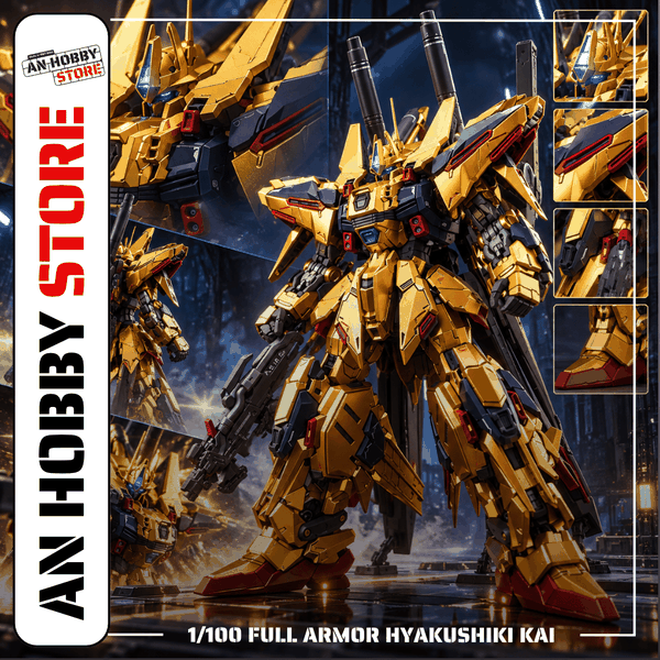 [HÀNG SẴN] MÔ HÌNH LẮP RÁP 1/100 FULL ARMOR HYAKU SHIKI KAI (KHUNG XƯƠNG KIM LOẠI)