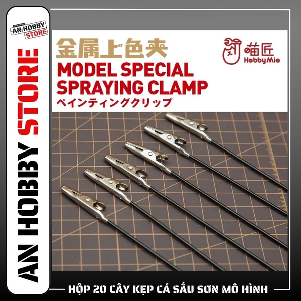DỤNG CỤ HOBBY MIO - HỘP 20 CÂY KẸP CÁ SẤU SƠN MÔ HÌNH BẰNG KIM LOẠI CAO CẤP