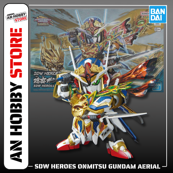 Mô hình Gundam Bandai SDW Heroes 36 Onmitsu Gundam Aerial