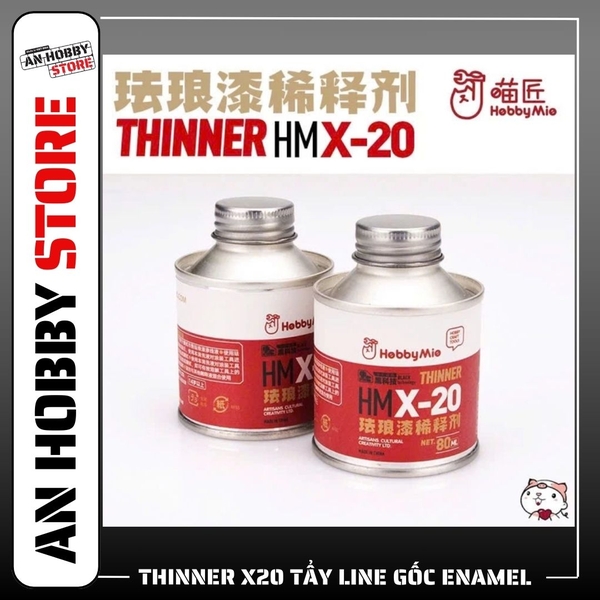 THINNER X20 TẨY LINE GỐC ENAMEL CHÍNH HÃNG HOBBY MIO