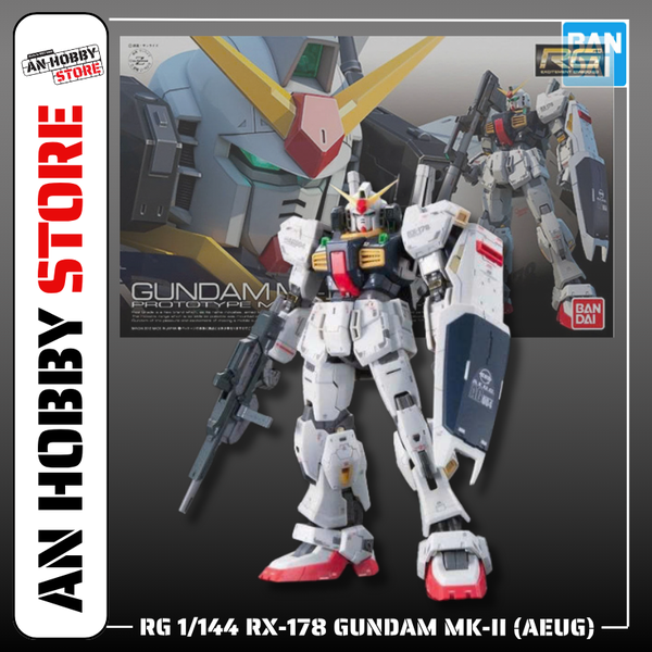 BANDAI MÔ HÌNH LẮP RÁP RG 1/144 RX-178 GUNDAM MK-II trắng (AEUG)