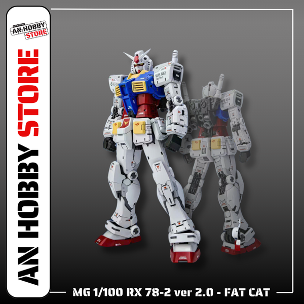 [TRẢ HÀNG] MÔ HÌNH LẮP RÁP 1/100 MG RX 78-2 2.0 FULL WEAPON FAT CAT