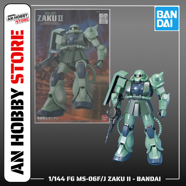 [HÀNG SẴN] BANDAI MÔ HÌNH LẮP RÁP 1/144 FG MS-06F/J ZAKU II CHÍNH HÃNG