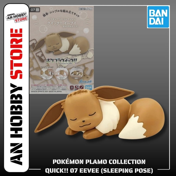 [HÀNG SẴN] BANDAI MÔ HÌNH LẮP RÁP Pokémon PLAMO COLLECTION QUICK!! 07 Eevee (Sleeping Pose)