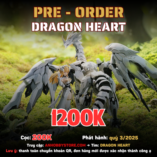 [HÀNG ĐẶT TRƯỚC] MÔ HÌNH LẮP RÁP DRAGON HEART 1/12 Middel and Dorne Model Kit