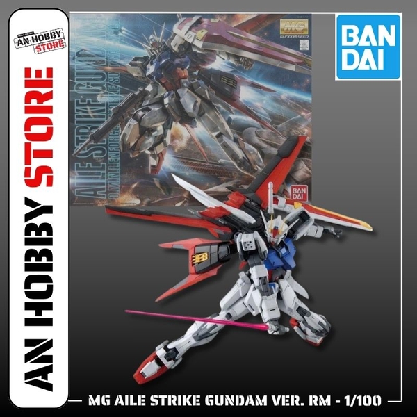 [HÀNG CÓ SẴN] Mô Hình lắp ráp Bandai Gundam MG 1/100 Aile Strike Gundam ver RM - bản Remaster