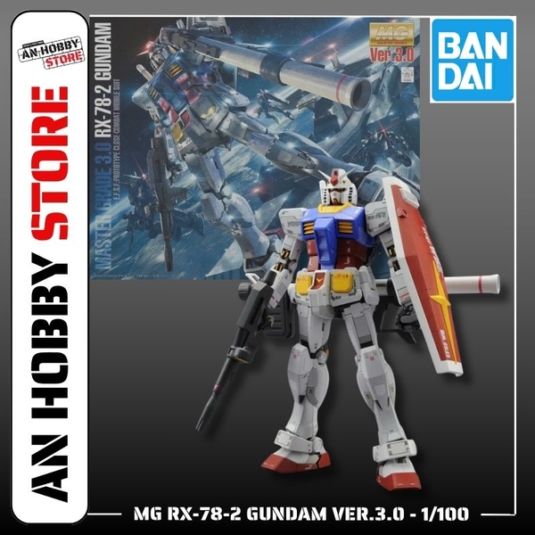 [HÀNG SẴN] BANDAI MÔ HÌNH LẮP RÁP MG 1/100 RX-78-2 GUNDAM Ver 3.0 CHÍNH HÃNG