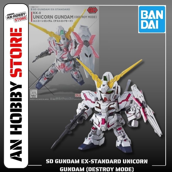 [HÀNG SẴN] BANDAI MÔ HÌNH LẮP RÁP SD GUNDAM EX-STANDARD UNICORN GUNDAM (DESTROY MODE) CHÍNH HÃNG