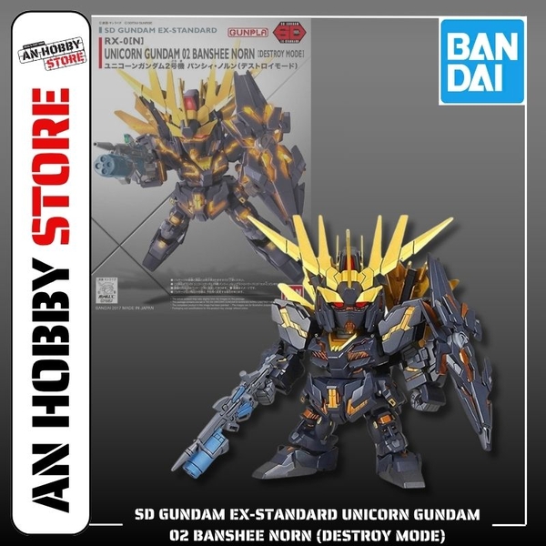 [HÀNG SẴN] BANDAI SD GUNDAM EX-STANDARD UNICORN GUNDAM 02 BANSHEE NORN (DESTROY MODE)