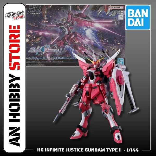 [HÀNG CÓ SẴN] BANDAI Mô hình lắp ráp HG 1/144 INFINITE JUSTICE GUNDAM TypeⅡ