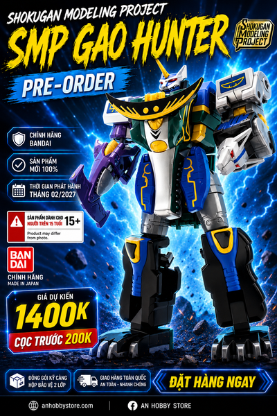 [HÀNG ĐẶT TRƯỚC] BANDAI MÔ HÌNH LẮP RÁP SMP GAO HUNTER