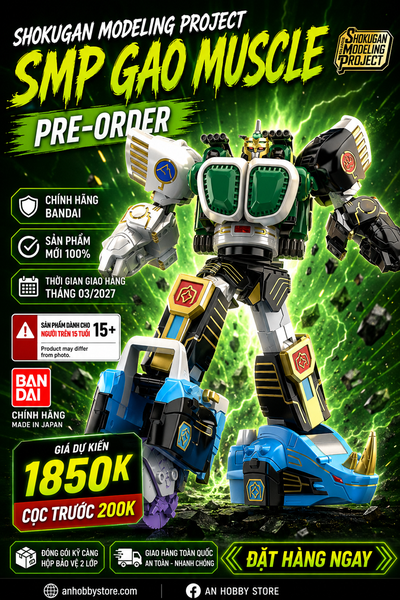 [HÀNG ĐẶT TRƯỚC] BANDAI MÔ HÌNH LẮP RÁP SMP GAO MUSCLE