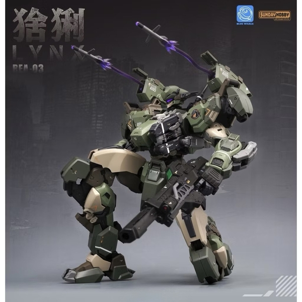 [HÀNG SẴN] MÔ HÌNH LẮP RÁP REA-03 LYNX BLUE WHALE (TẶNG BASE, DECAL NƯỚC)