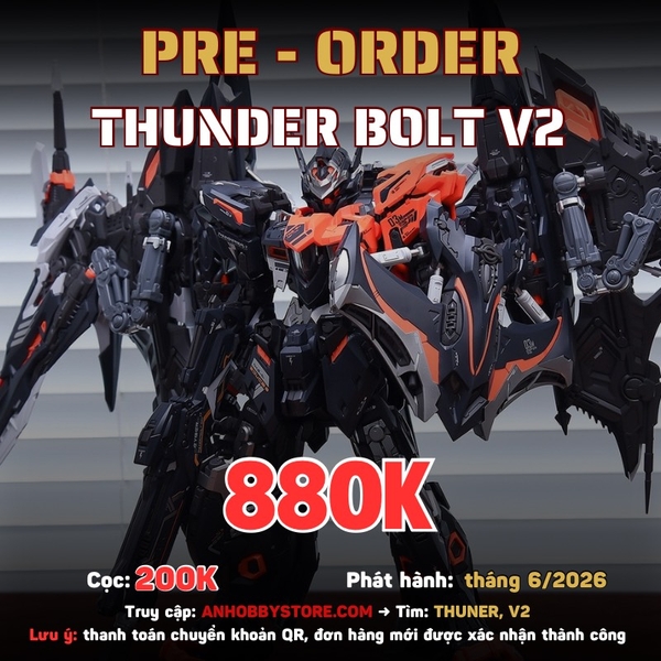 [HÀNG ĐẶT TRƯỚC] MÔ HÌNH LẮP RÁP IN ERA+ THUNDER BOLT V2 1/100