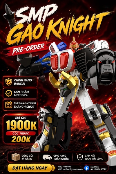 [HÀNG ĐẶT TRƯỚC] MÔ HÌNH LẮP RÁP SMP GAO KNIGHT - BANDAI