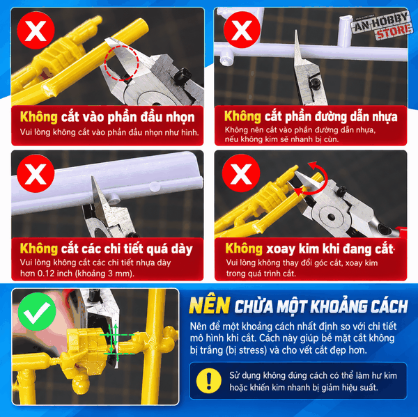 [Chính Hãng] Stedi Kềm Cắt Mô Hình Cao Cấp Lưỡi Đơn STEDI MS 104, MS 106, MS 108, MS 110 Model Nippers