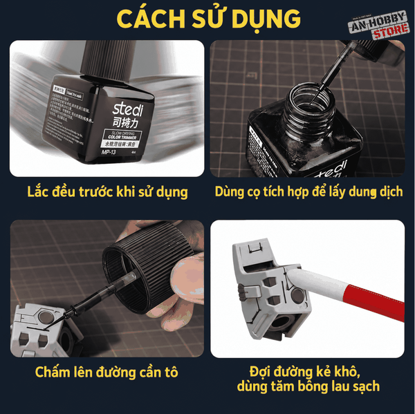 [Chính Hãng] Stedi Dung Dịch Kẻ Lằn Chìm Gốc Nước Panel Line