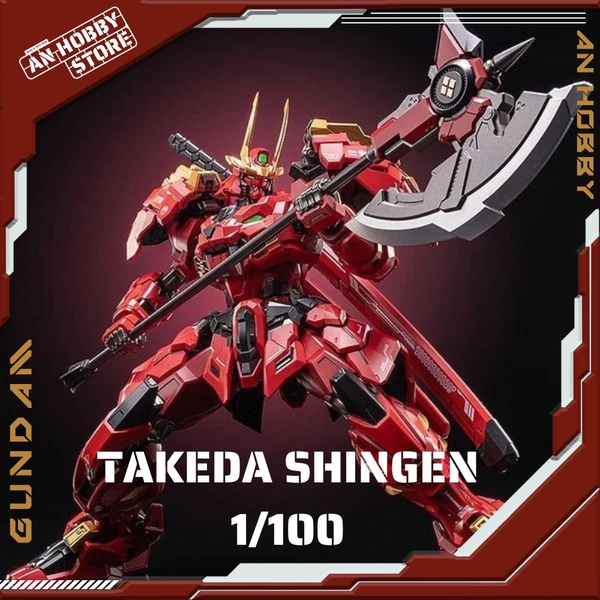 Mô Hình Ráp Sẵn Khung Kim loại Takeda Shingen Tỉ lệ 1/100 của Moshow toys