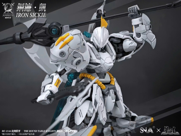 MÔ HÌNH LẮP RÁP SNAA BG RG 1/144 Iron Sickle Knight (Tặng kèm base và decal nước)