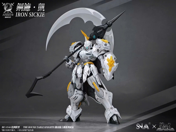 MÔ HÌNH LẮP RÁP SNAA BG RG 1/144 Iron Sickle Knight (Tặng kèm base và decal nước)
