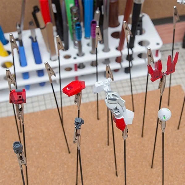 DỤNG CỤ HOBBY MIO - HỘP 20 CÂY KẸP CÁ SẤU SƠN MÔ HÌNH BẰNG KIM LOẠI CAO CẤP