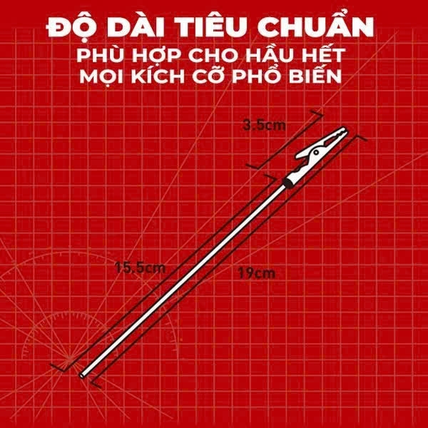DỤNG CỤ HOBBY MIO - HỘP 20 CÂY KẸP CÁ SẤU SƠN MÔ HÌNH BẰNG KIM LOẠI CAO CẤP