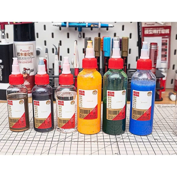 DỤNG CỤ HOBBY MIO - BÌNH NHỰA PHA SƠN BẢN 2.0 (TẶNG KÈM BI NHỰA)