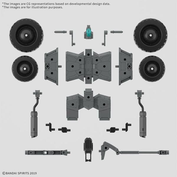 [HÀNG SẴN] BANDAI MÔ HÌNH LẮP RÁP 30MM 1/144 Extended Armament Vehicle (WHEEL MOBILE Ver.) CHÍNH HÃNG
