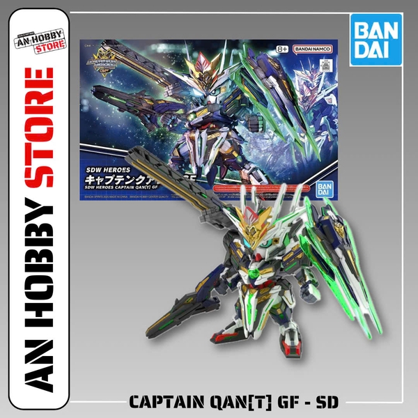 [HÀNG SẴN] BANDAI MÔ HÌNH LẮP RÁP SD HEROES CAPTAIN QAN[T] GF CHÍNH HÃNG