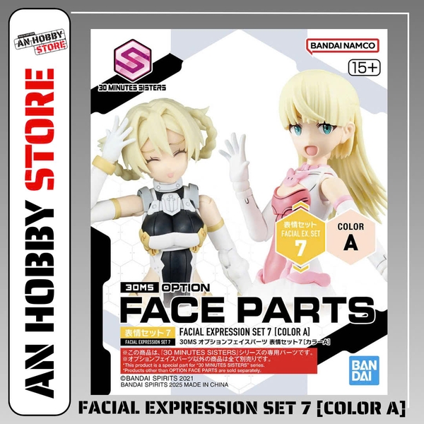 [PHỤ KIỆN] BANDAI 30MS OPTION FACE PARTS FACIAL EXPRESSION SET 7 [COLOR A] CHÍNH HÃNG