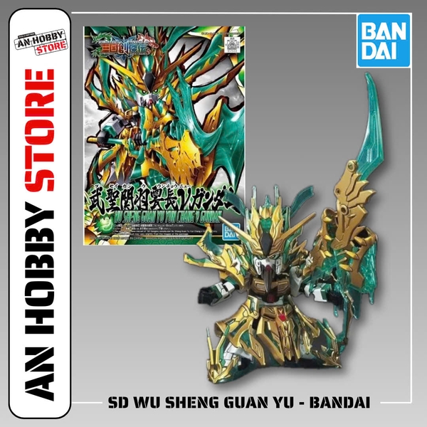 MÔ HÌNH LẮP RÁP SD SANGOKU SOKETSUDEN Wu Sheng Guan Yu Yun Chang ν GUNDAM CHÍNH HÃNG