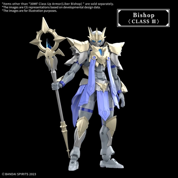 [HÀNG SẴN] BANDAI PHỤ KIỆN LẮP RÁP 30MF CLASS UP ARMOR (LIBER BISHOP) CHÍNH HÃNG