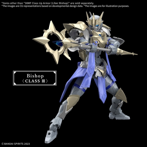 [HÀNG SẴN] BANDAI PHỤ KIỆN LẮP RÁP 30MF CLASS UP ARMOR (LIBER BISHOP) CHÍNH HÃNG
