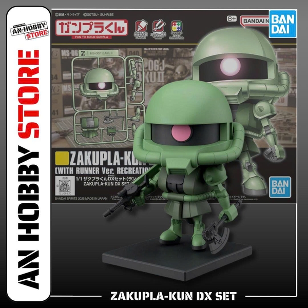 BANDAI MÔ HÌNH LẮP RÁP 1/1 ZAKUPLA-KUN DX SET (WITH RUNNER Ver. RECREATION PARTS)