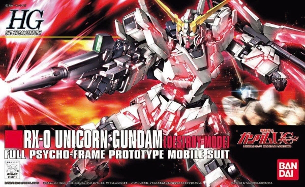 [HÀNG CÓ SẴN] BANDAI Mô hình lắp ráp 1/144 HGUC RX-0 UNICORN GUNDAM (DESTROY MODE)