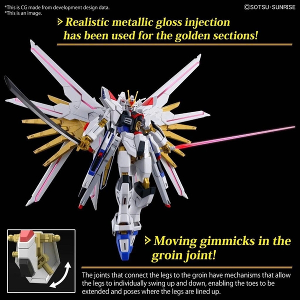 [HÀNG CÓ SẴN] BANDAI Mô hình lắp ráp HG 1/144 Mighty Strike Freedom Gundam
