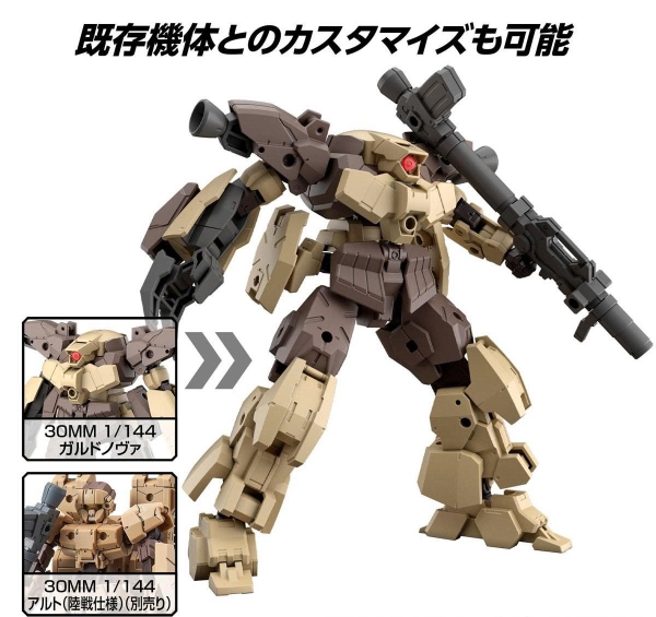 [HÀNG CÓ SẴN] BANDAI MÔ HÌNH LẮP RÁP 30MM bEXM-29 Gardonova (Brown)
