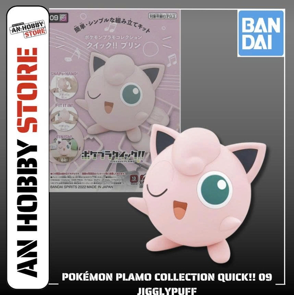 [HÀNG SẴN] BANDAI MÔ HÌNH LẮP RÁP Pokémon PLAMO COLLECTION QUICK!! 09 JIGGLYPUFF