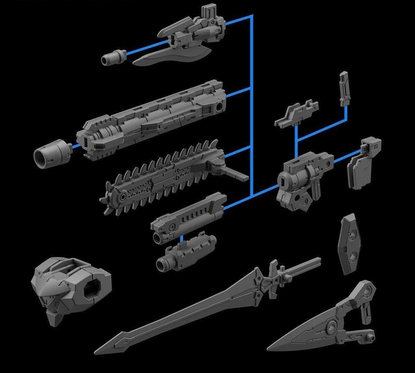 [HÀNG SẴN] BANDAI PHỤ KIỆN MÔ HÌNH 1/144 30MM 1/144 OPTION WEAPON 1 FOR RABIOT