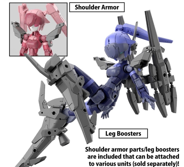 [HÀNG CÓ SẴN] BANDAI PHỤ KIỆN MÔ HÌNH 30MM 1/144 OPTION PARTS SET 13 (LEG BOOSTER UNIT / WIRELESS WEAPON PACK)