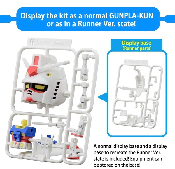 [HÀNG SẴN] BANDAI MÔ HÌNH LẮP RÁP 1/1 GUNPLA-KUN DX SET (WITH RUNNER Ver. RECREATION PARTS)