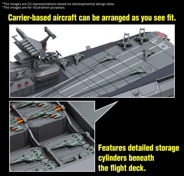 [HÀNG SẴN] BANDAI MÔ HÌNH LẮP RÁP 1/1000 EFCF HYUGA CLASS BATTLECARRIER DCV-01 HYUGA