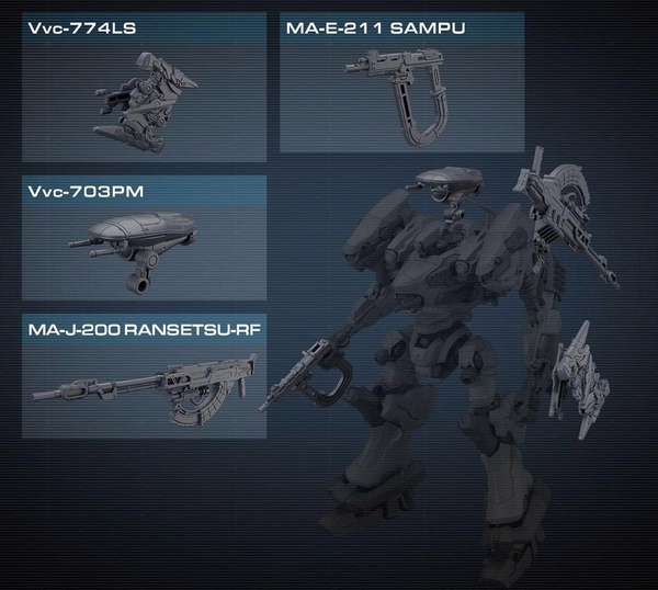 [HÀNG SẴN] BANDAI PHỤ KIỆN MÔ HÌNH 30MM OPTION PARTS SET ARMORED CORE Ⅵ FIRES OF RUBICON WEAPON SET 06