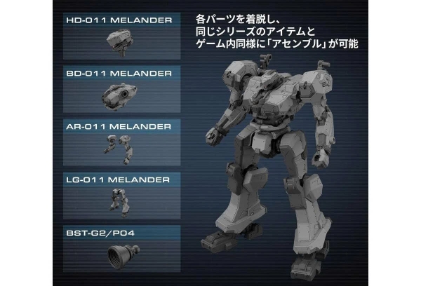 [HÀNG SẴN] BANDAI MÔ HÌNH LẮP RÁP 30MM ARMORED CORE Ⅵ FIRES OF RUBICON BALAM INDUSTRIES BD-011 MELANDER