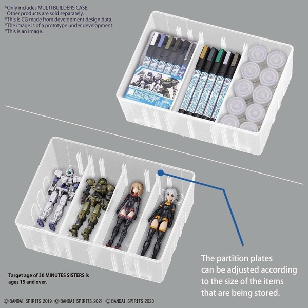 [HÀNG SẴN] BANDAI HỘP ĐỰNG DỤNG CỤ, MÔ HÌNH MULTI BUILDERS CASE