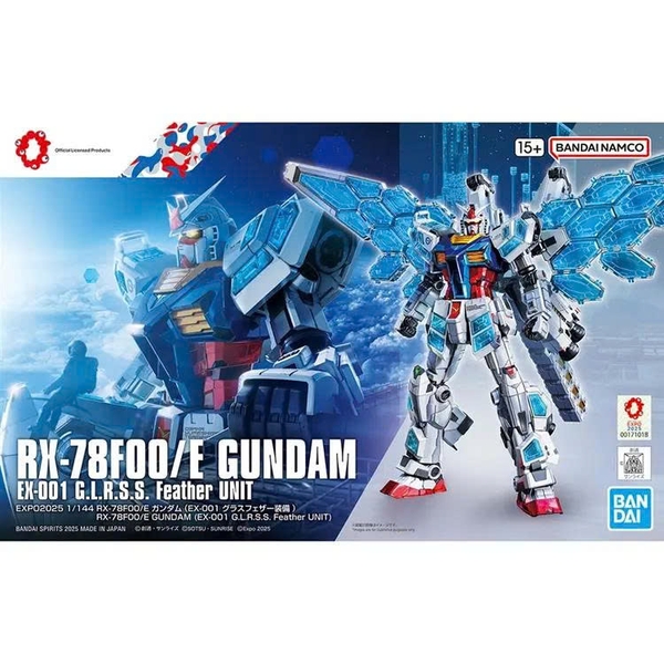 [HÀNG SẴN] BANDAI MÔ HÌNH LẮP RÁP HG 1/144 RX-78F00/E GUNDAM (EX-001 G.L.R.S.S. Feather UNIT) CHÍNH HÃNG