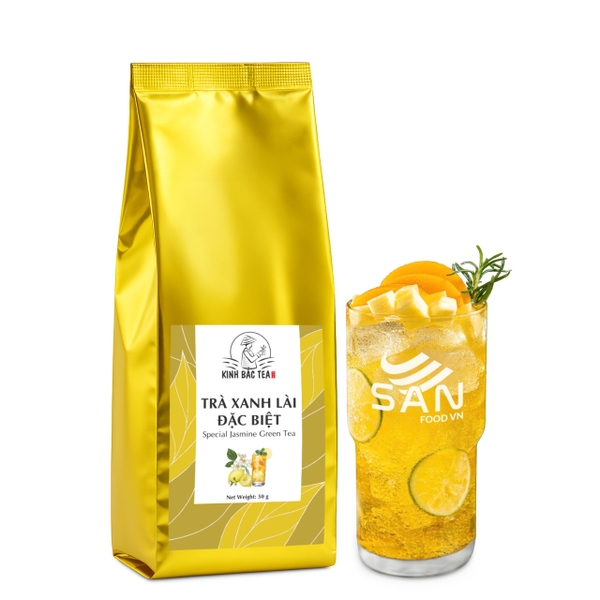 Trà Xanh Lài Đặc Biệt Kinh Bắc 50g (Mùi Thơm Hương Lài - Màu Nước Vàng Trong)