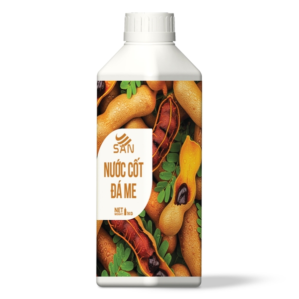 NƯỚC CỐT ĐÁ ME Chai 1Kg (Trái Cây Tự Nhiên - Hương Thơm, Màu Sắc Nổi Bật)