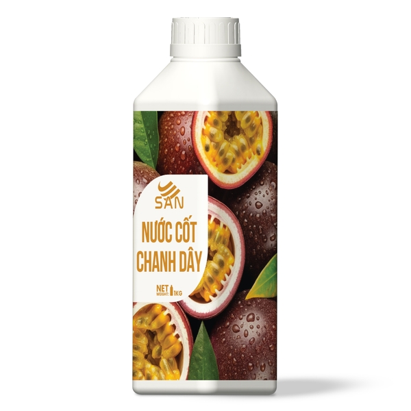 NƯỚC CỐT CHANH DÂY Chai 1Kg (Trái Cây Tự Nhiên - Hương Thơm, Màu Sắc Nổi Bật)