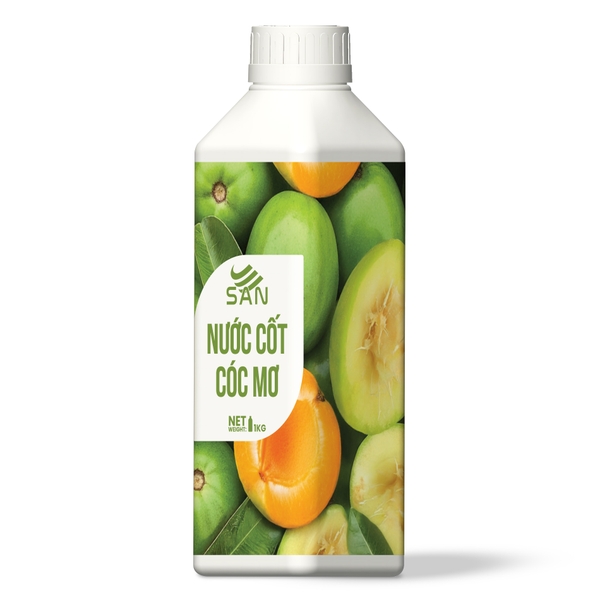 NƯỚC CỐT CÓC MƠ Chai 1Kg (Trái Cây Tự Nhiên - Hương Thơm, Màu Sắc Nổi Bật)